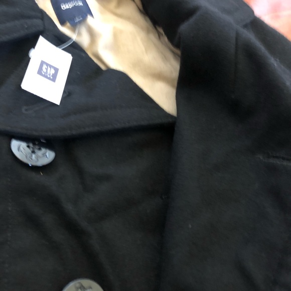 ❤️SOLD❤️ NWT Gap Kids Boys Navy Wool Peacoat 6-7 - Picture 6 of 6